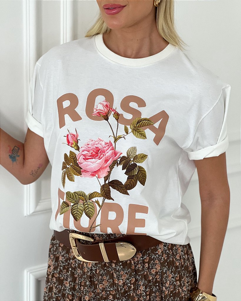 BLUSA T-SHIRT ROSA